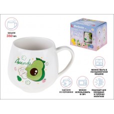 Кружка керамическая, 350 мл, Sweet fruits, авокадо, PERFECTO LINEA
