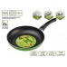 Сковорода ф 24х4.3 см, штамп., алюм., антиприг. покр., серия STARCOOK, зеленая, PERFECTO LINEA